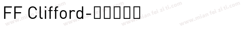 FF Clifford字体转换